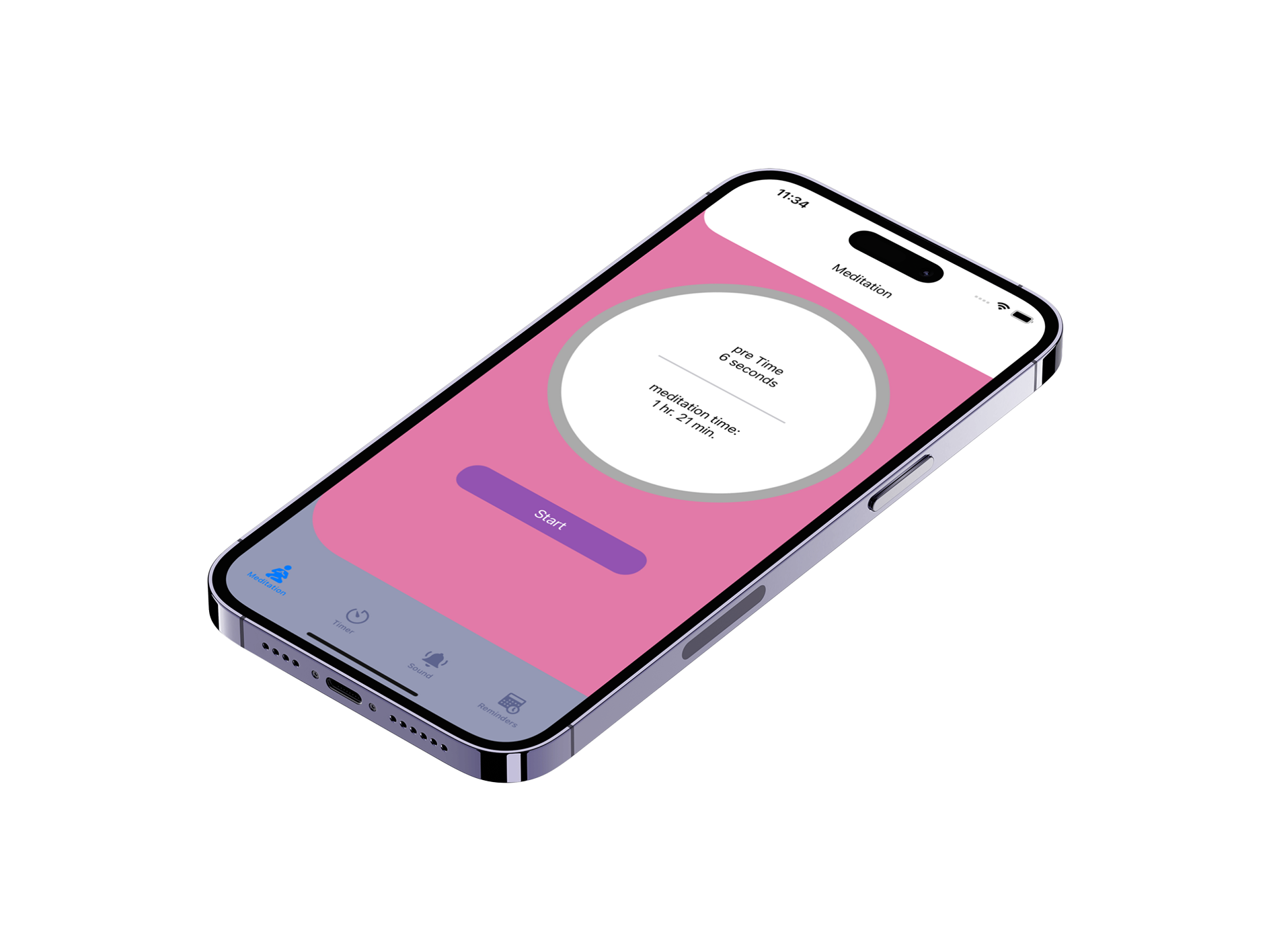 iPhone mockup with Roomies app screenshot